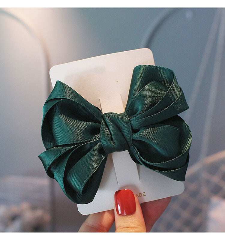 Korean Cotton  Top Clip Bow Hairpin