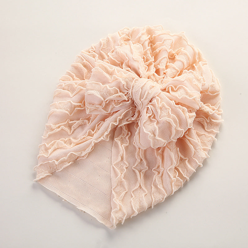 Louver  High Elastic Brimless Bow Head Cap