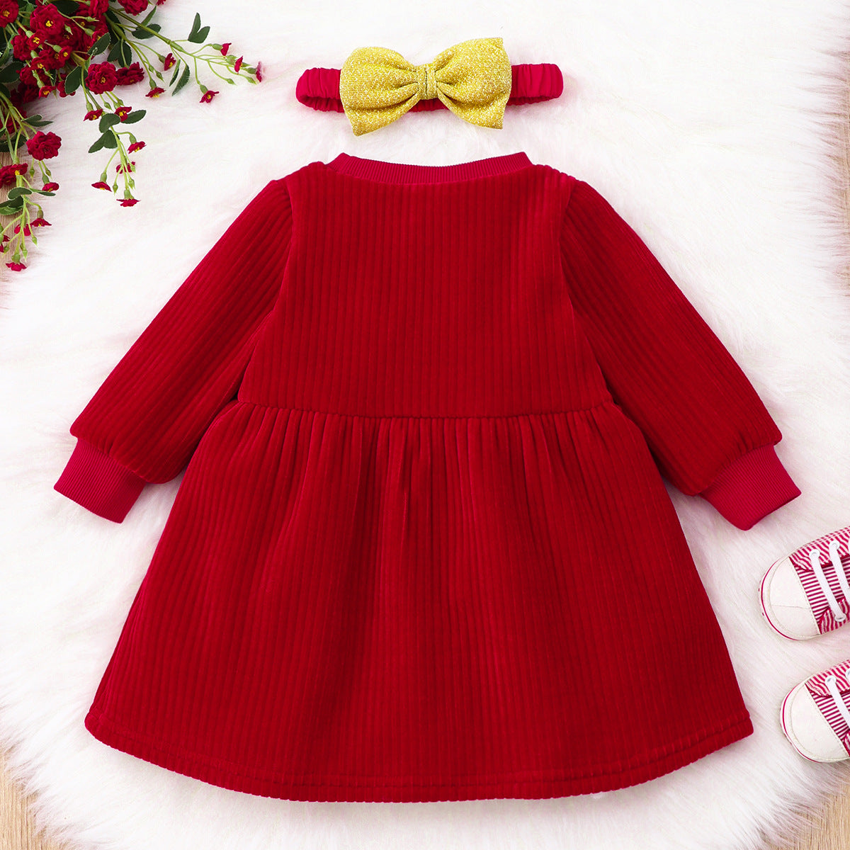 Korean Corduroy Little Princess Dress