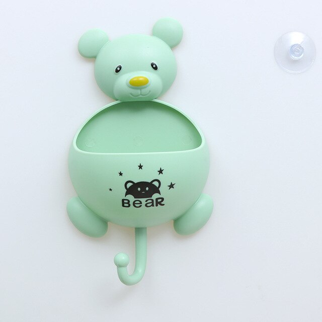 Multifunction Bear Toiletries Toothpaste Holder with Hook Bathroom Sets