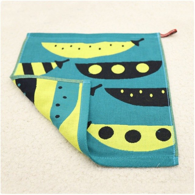 35*35 Baby Cartoon Gauze Towel with Hook