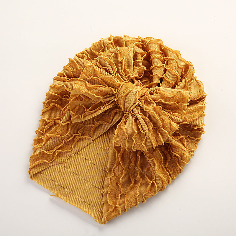 Louver  High Elastic Brimless Bow Head Cap