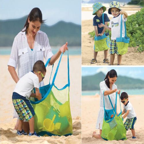 Foldable Portable Beach  Mesh Storage Bag