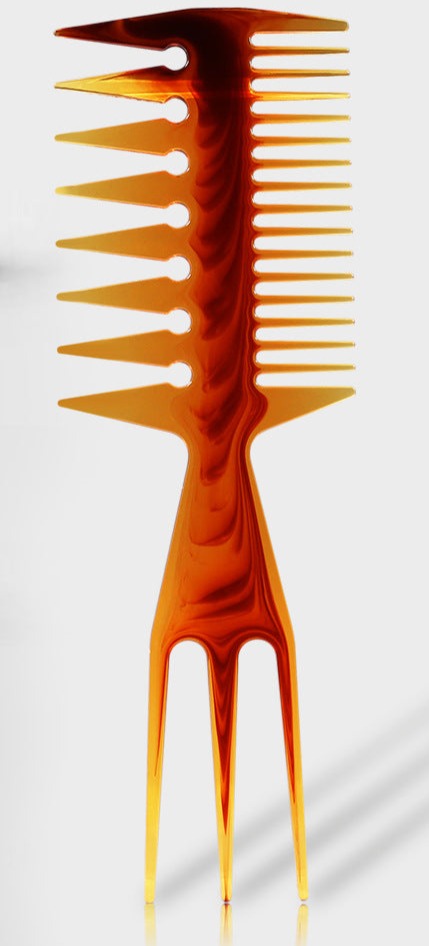 Double-Sided  Big Tooth Flat Comb Bottom Fork Comb