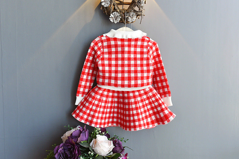 korean skirt + top 2 pcs set