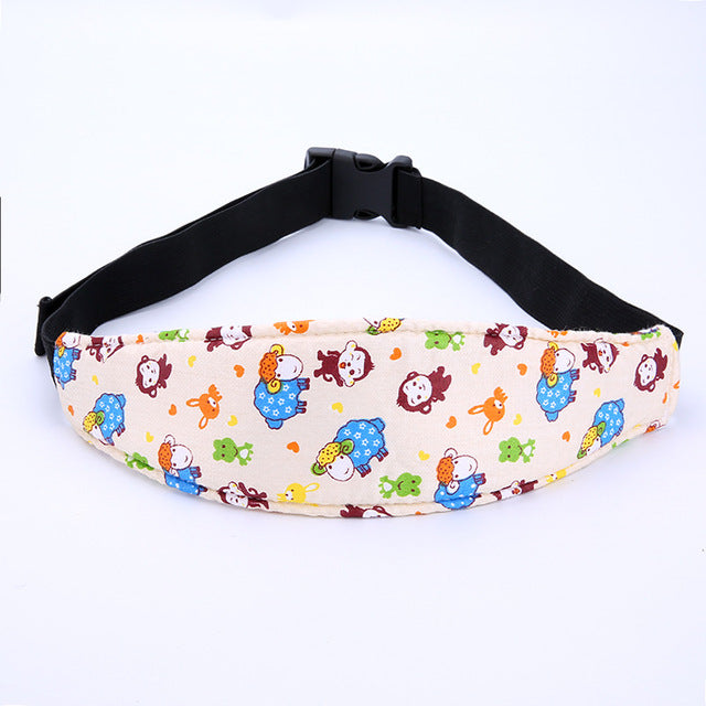 Adjustable Baby Head Support Fastening Pram Belt