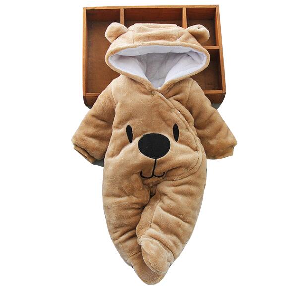 Newborn Baby Fleece Winter  Babysuit