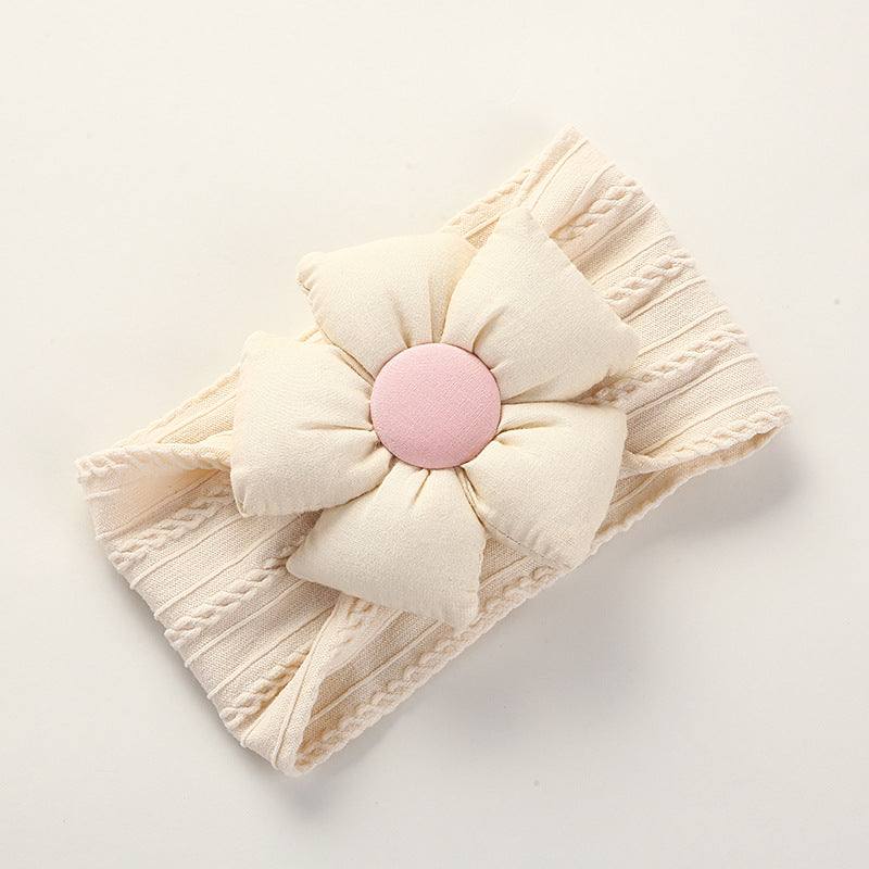 Jacquard Nylon Flower Baby Headband