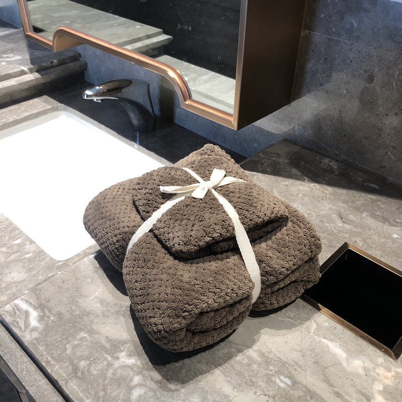 Grid Absorbent Combination Set Towel