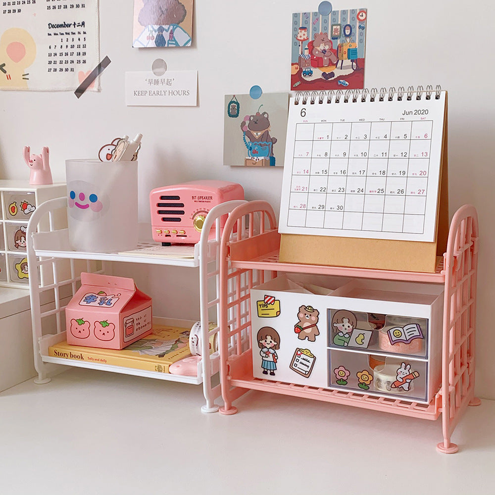 Double-Layer Folding Storage Rack