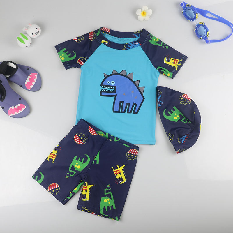 Dinosaur Quick-Drying Sunscreen Swimming Trunks