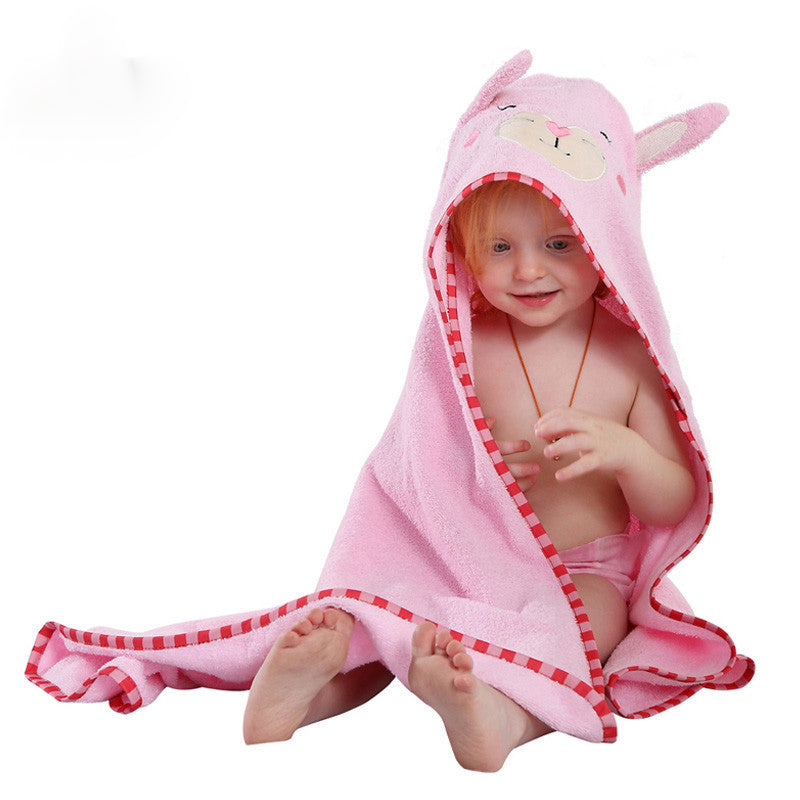 100% Cotton  Animal Hooded Bath Towel