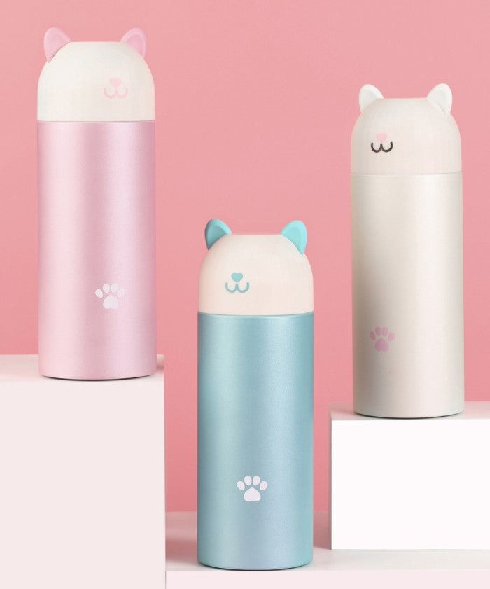 Stainless steel smart cat  thermos mug