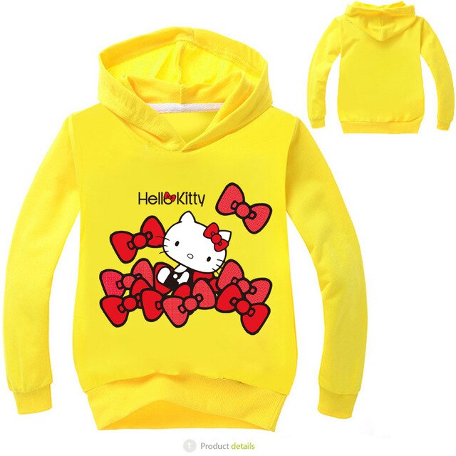 Classic Cartoon Hello Kitty  Hoodies Long Sleeve