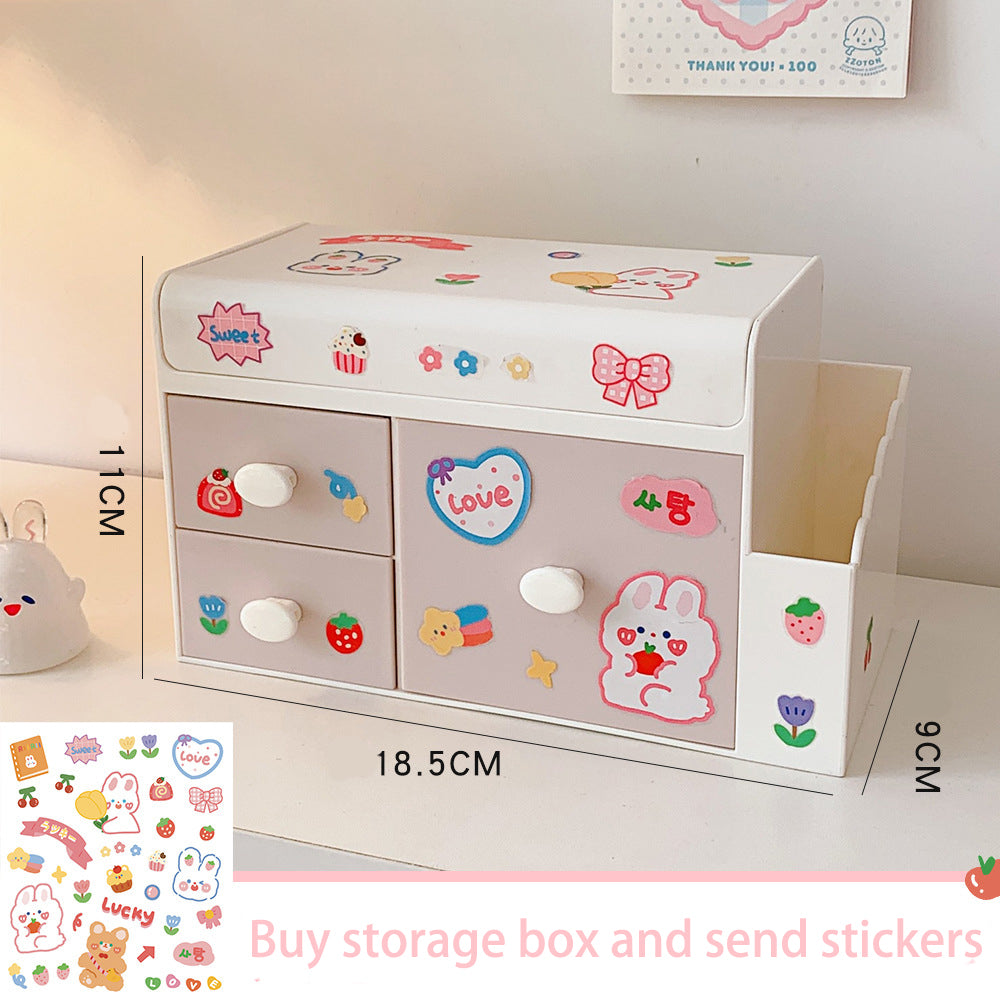 Plastic Drawer Cosmetic  Storage Box