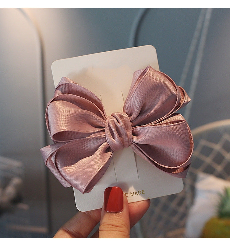 Korean Cotton  Top Clip Bow Hairpin