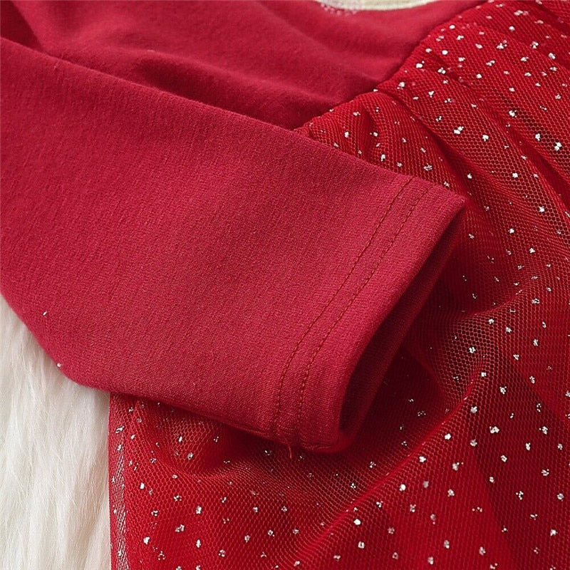 DeerClothes Long Sleeve Lace Tutu Tulle Princess Dress