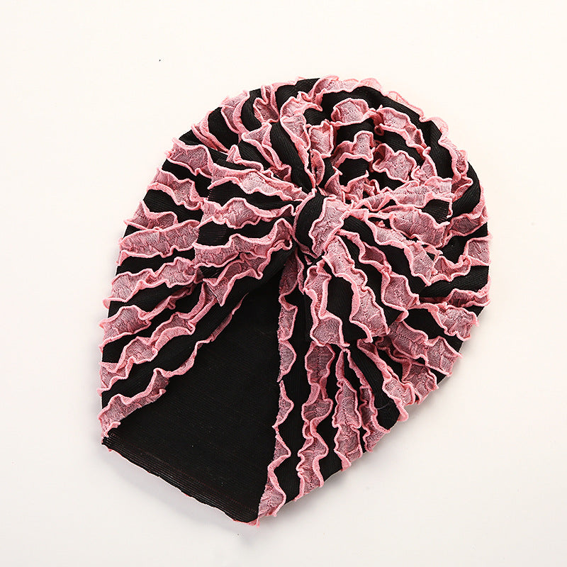 Louver  High Elastic Brimless Bow Head Cap