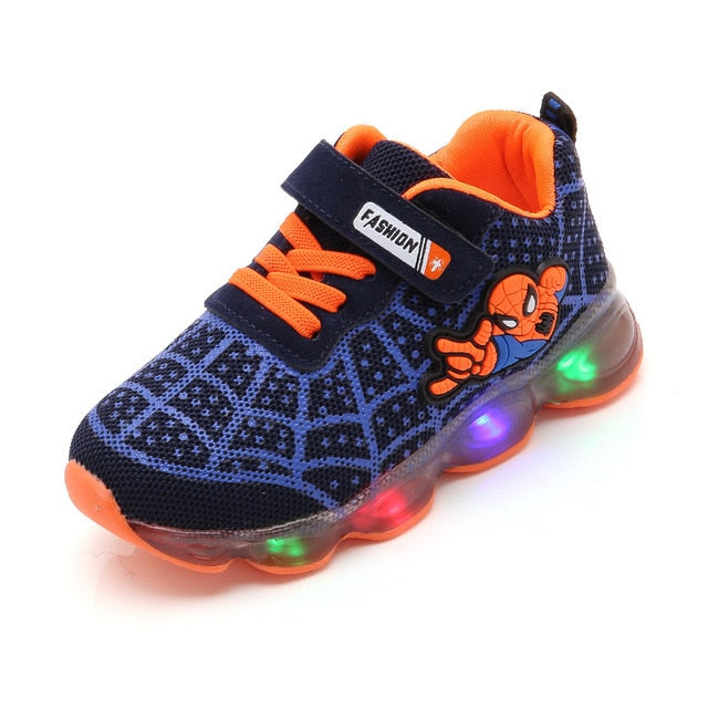 Lil Cutiez Spiderman Luminous Sneakers