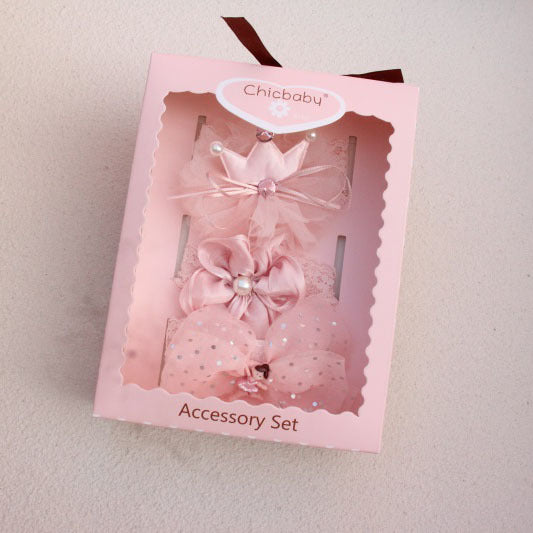 Korean Style Bow Flower Children's  Guard Fontanelle Gift Box