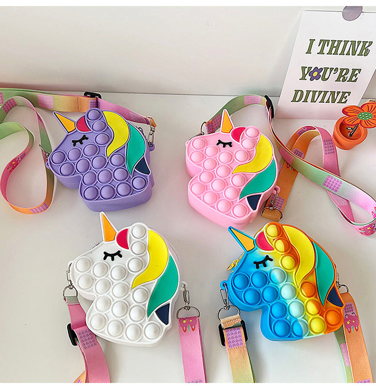 Unicorn Bubble  Rodent Silicone Bag