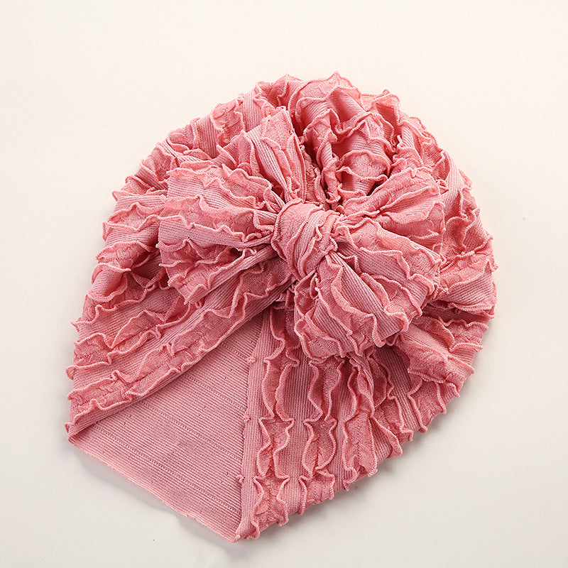 Louver  High Elastic Brimless Bow Head Cap
