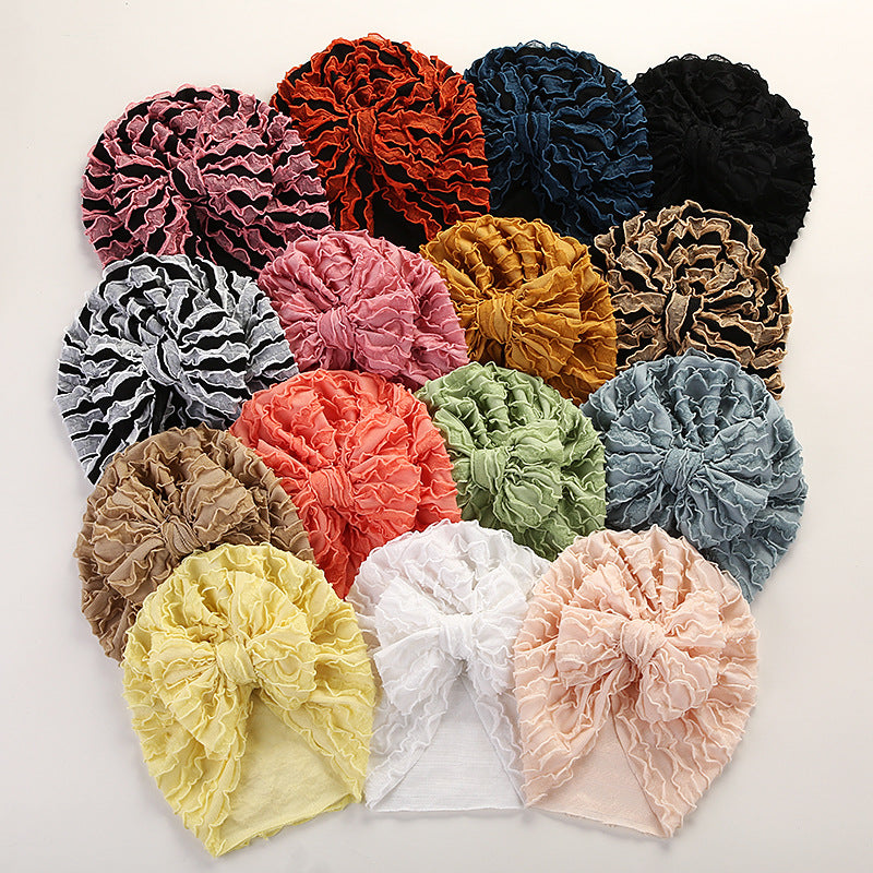 Louver  High Elastic Brimless Bow Head Cap