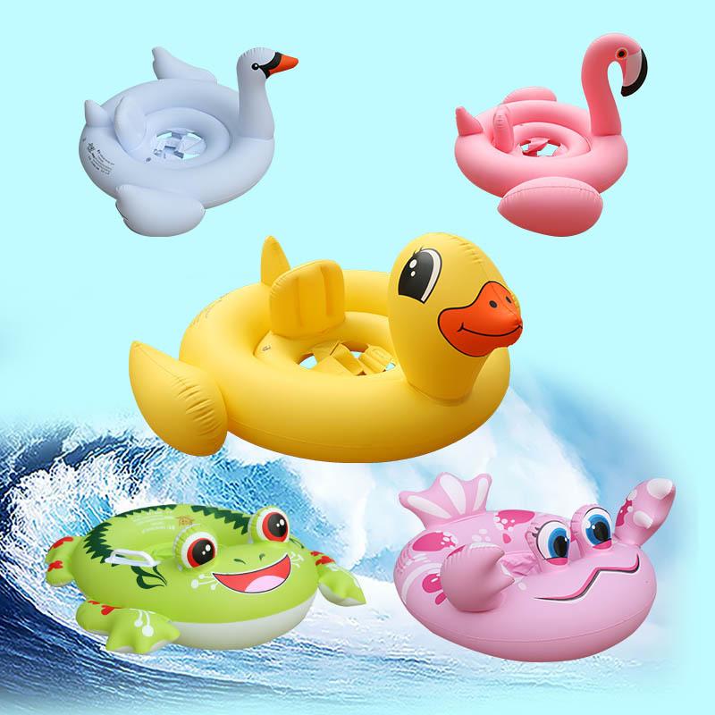Baby Swimming Ring Dount Seat Inflatable Flamingo Swan Pool