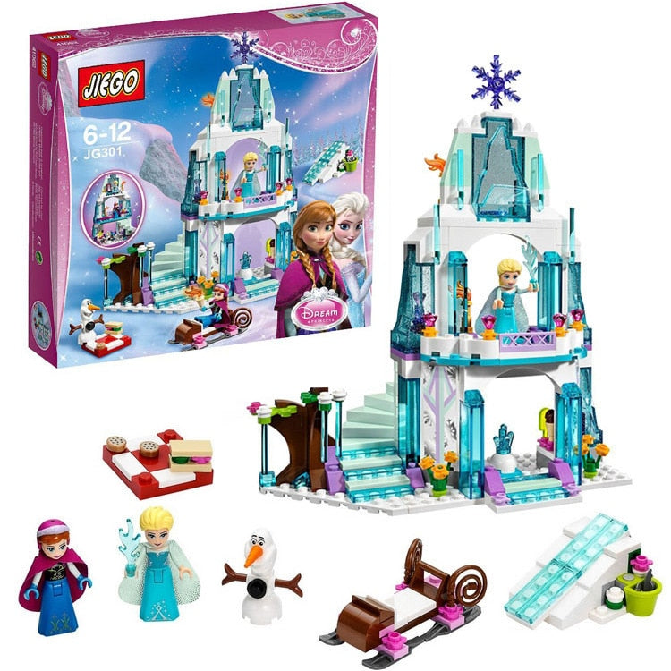 Frozen Snow World Ice Castle  Building Blocks