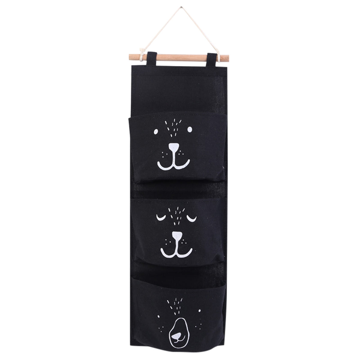 Handbag Wardrobe Organizer Wall Hanging Bag 3 Pocket