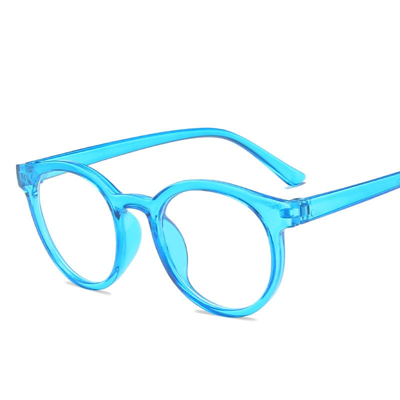 Round frame anti blue light glasses  radiation protection