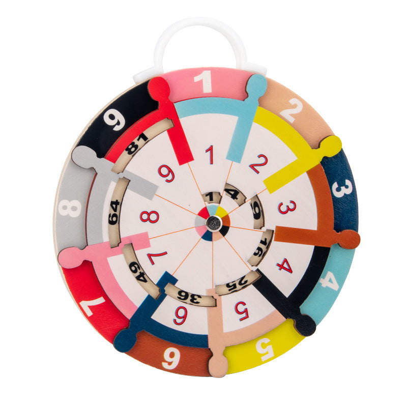 Children's Multi-Functional Double Side Multiplication Turntable Toys