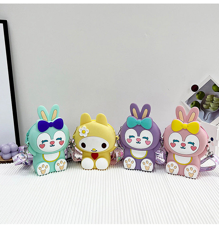 Cartoon Rabbit One-Shoulder Coin Purse