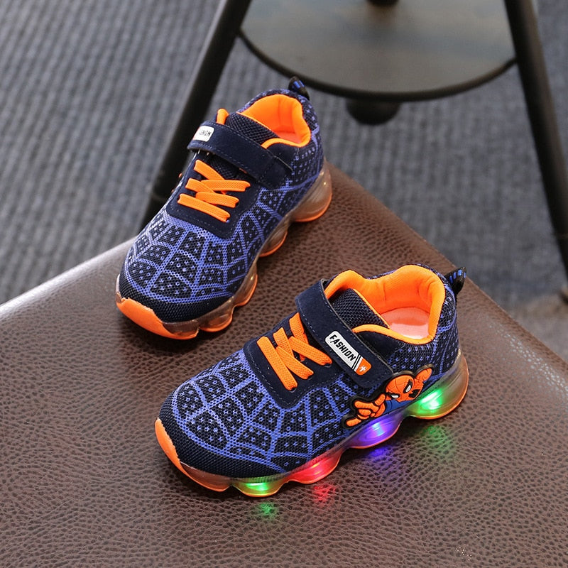 Lil Cutiez Spiderman Luminous Sneakers