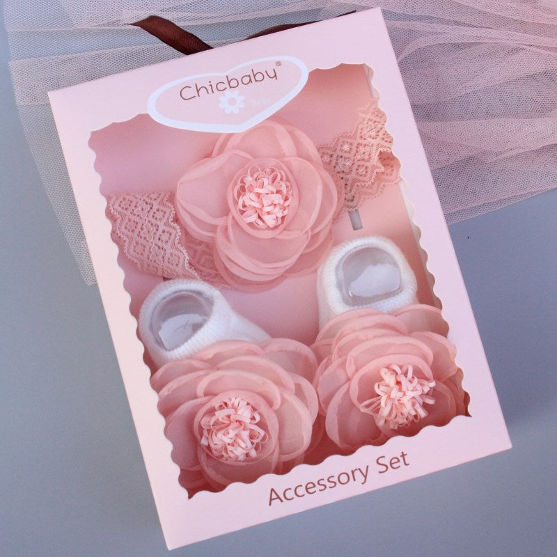 Cute  Children's Headwear Set Gift Box