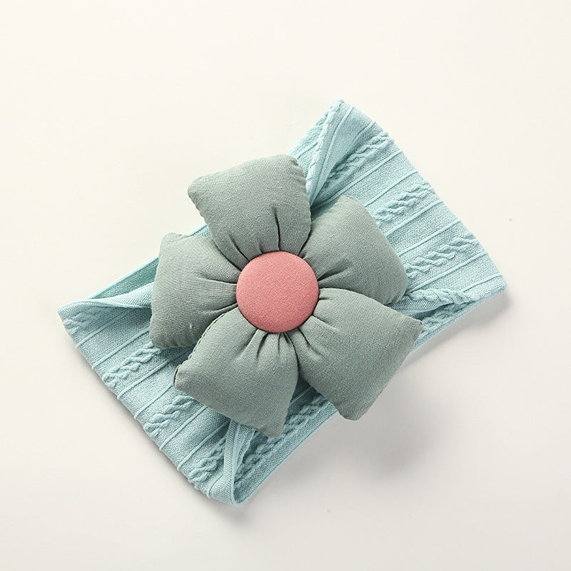 Jacquard Nylon Flower Baby Headband