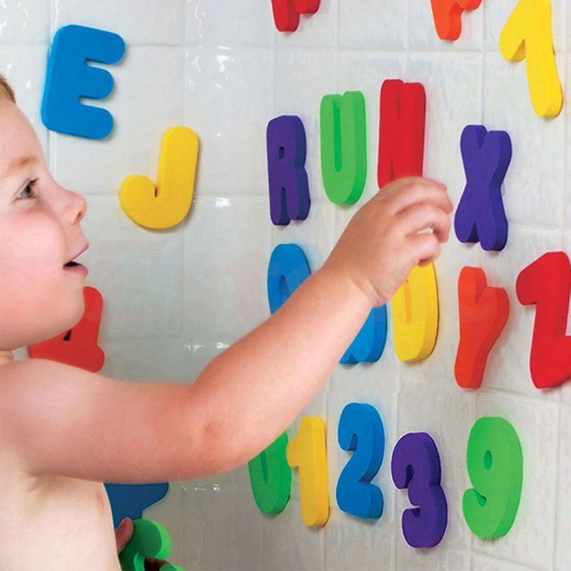 Baby Foam Letter and Numbers  Water Stickers