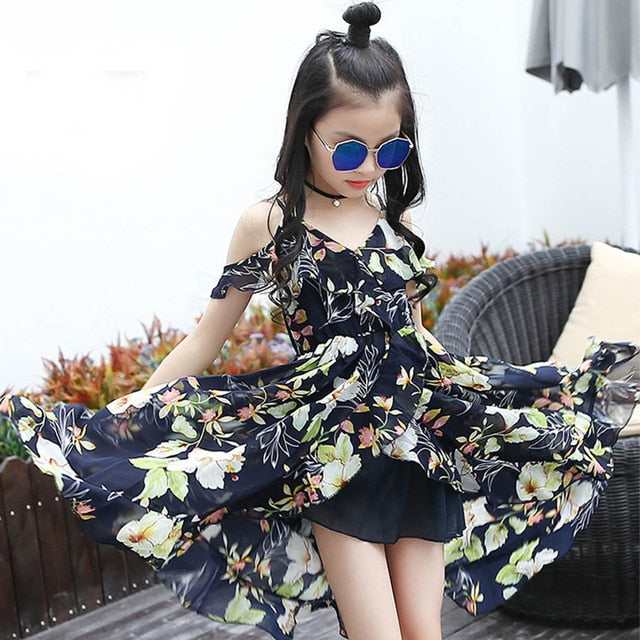 Bohemia Style  Sleeveless Floral Dress