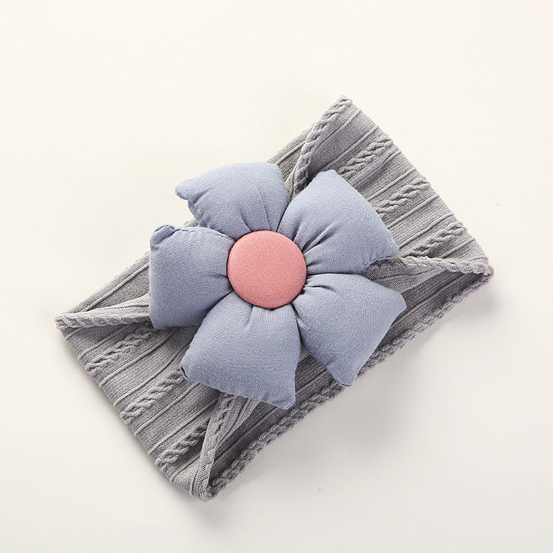 Jacquard Nylon Flower Baby Headband