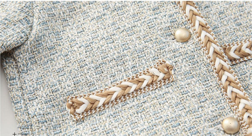 Chic Elegant  Fragrance Vest Dress + Jacket dress suit set