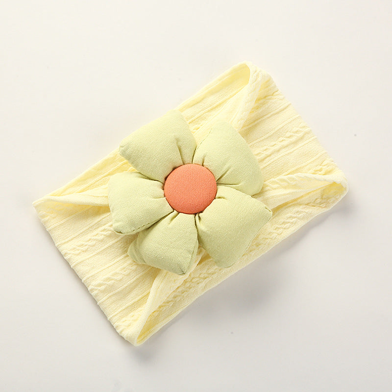 Jacquard Nylon Flower Baby Headband