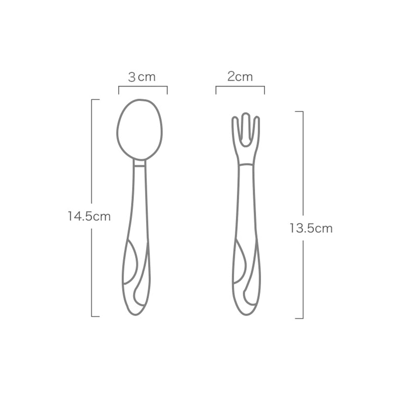Bendable Baby Utensils Set