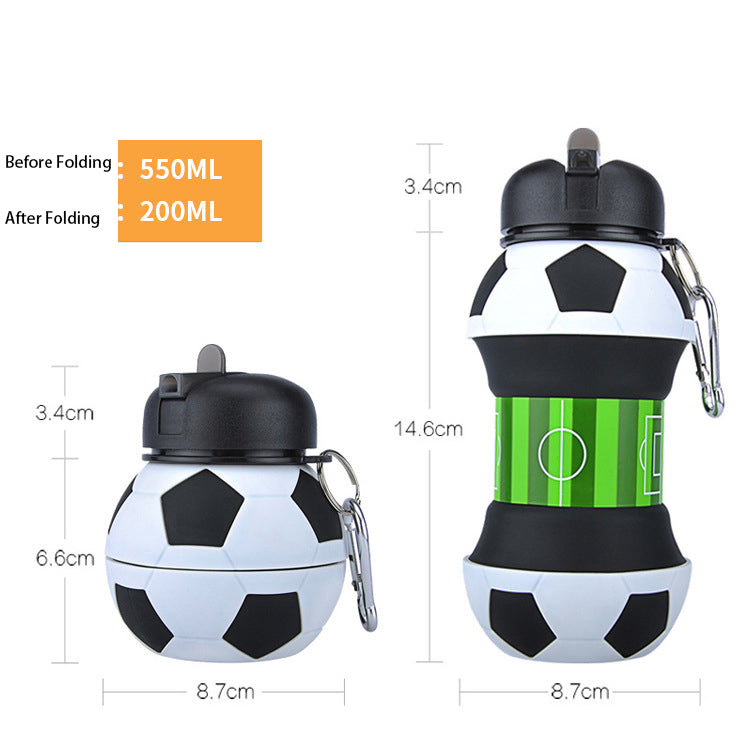 Silicone Folding  Portable Drop-Proof And Leak-Proof Children Water Cup
