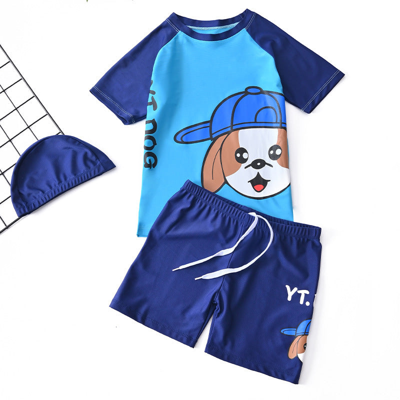 Cartoon  Sunscreen Swimming Trunks Suit