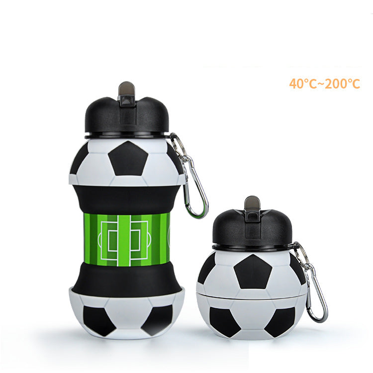 Silicone Folding  Portable Drop-Proof And Leak-Proof Children Water Cup