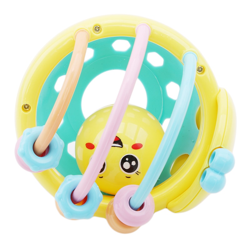Rubber Cartoon Bee Hand Knocking Rattle