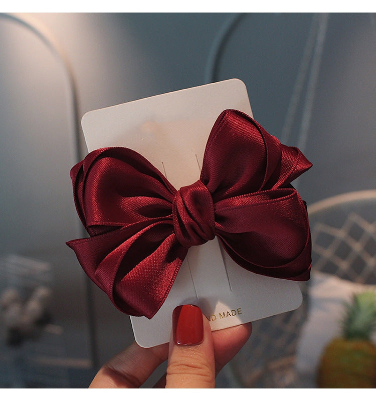 Korean Cotton  Top Clip Bow Hairpin