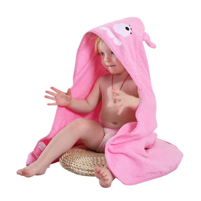100% Cotton  Animal Hooded Bath Towel