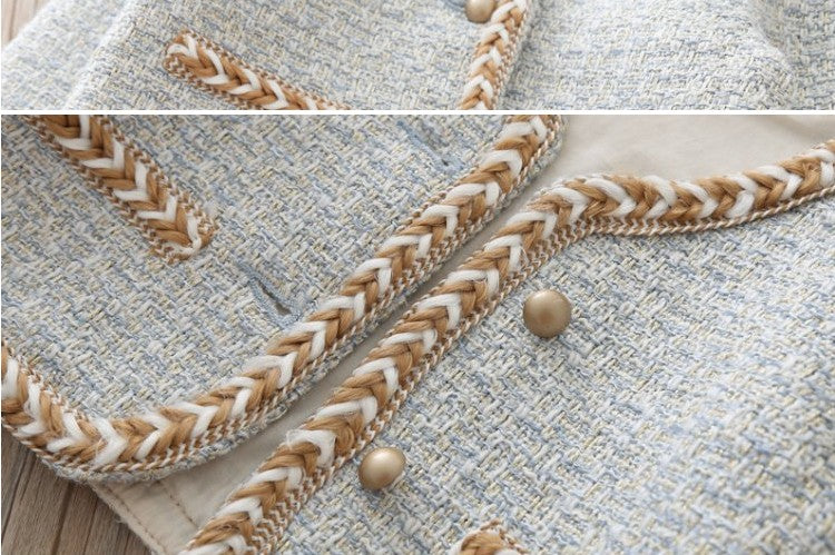 Chic Elegant  Fragrance Vest Dress + Jacket dress suit set