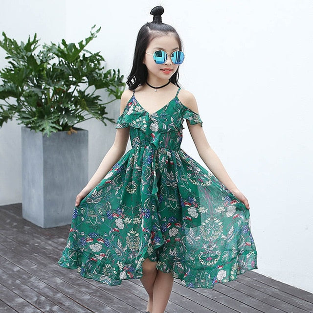 Bohemia Style  Sleeveless Floral Dress